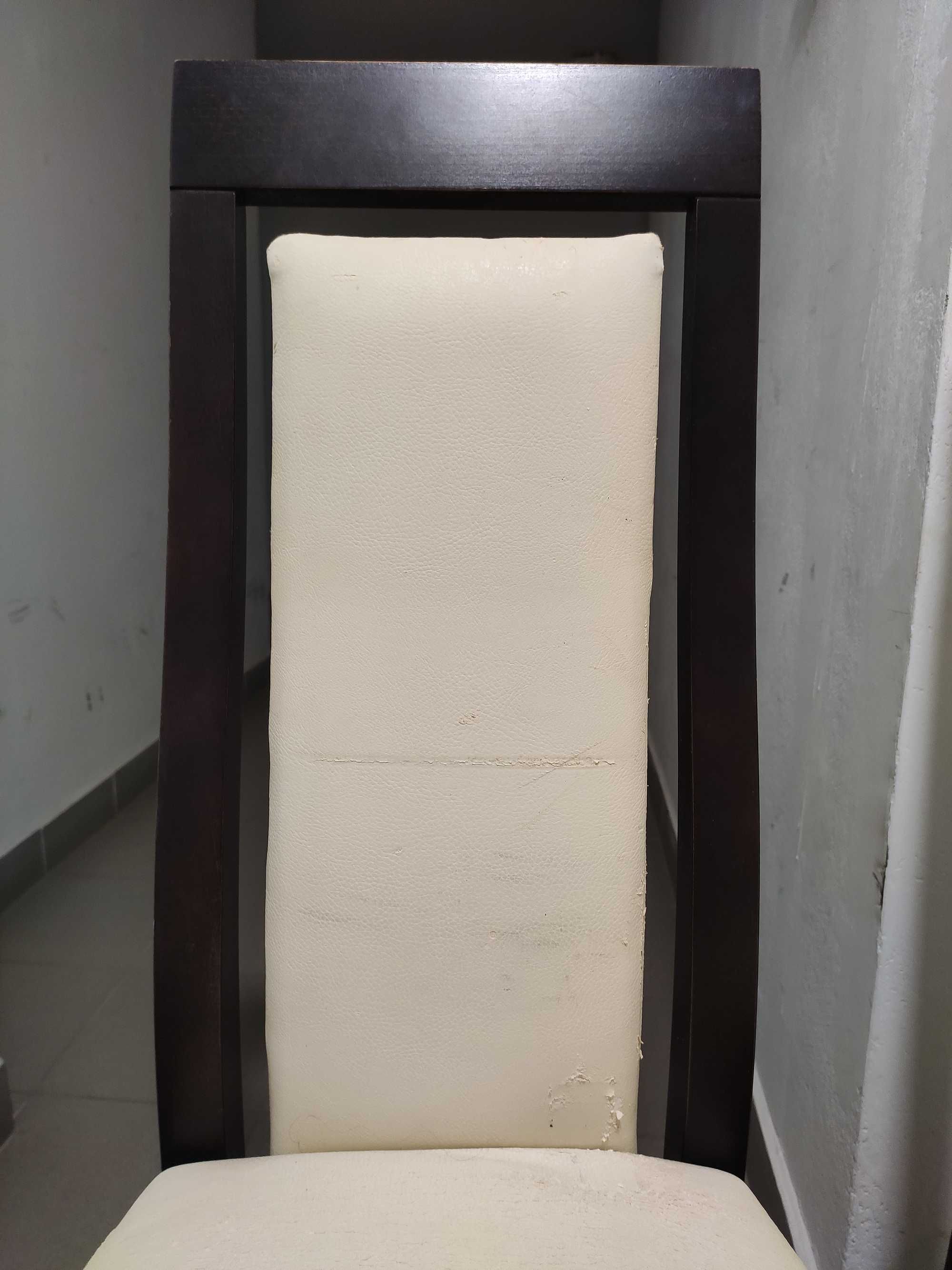 Krzesło do salonu wenge eleganckie
