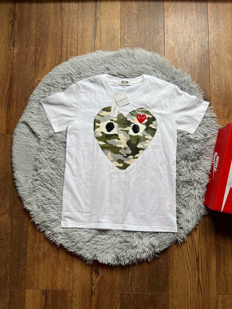 Comme Des Garcons CDG Play Koszulka White Biała