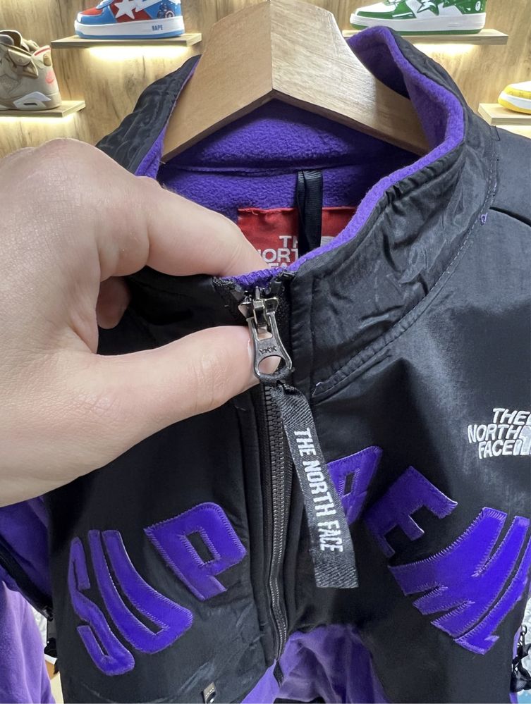 Куртка Supreme x The North Face «Arc Logo Fleece Jacket» Purple