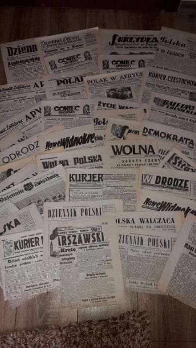 Kolekcja prasa wojenna II wojna ponad 120 gazet