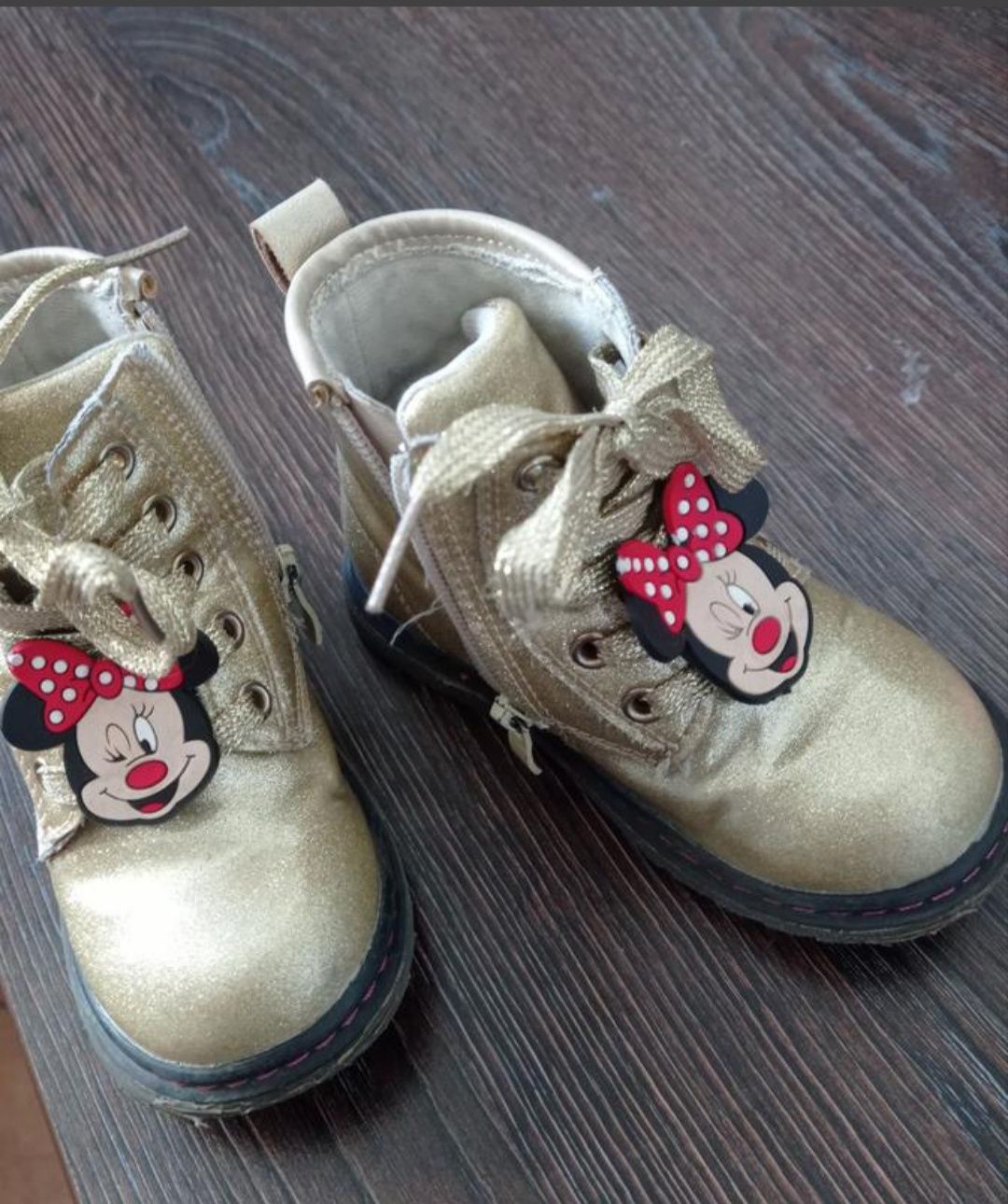 Черевики для дівчинки 24р.Весняні черевики, чоботи Minnie mouse, туфлі