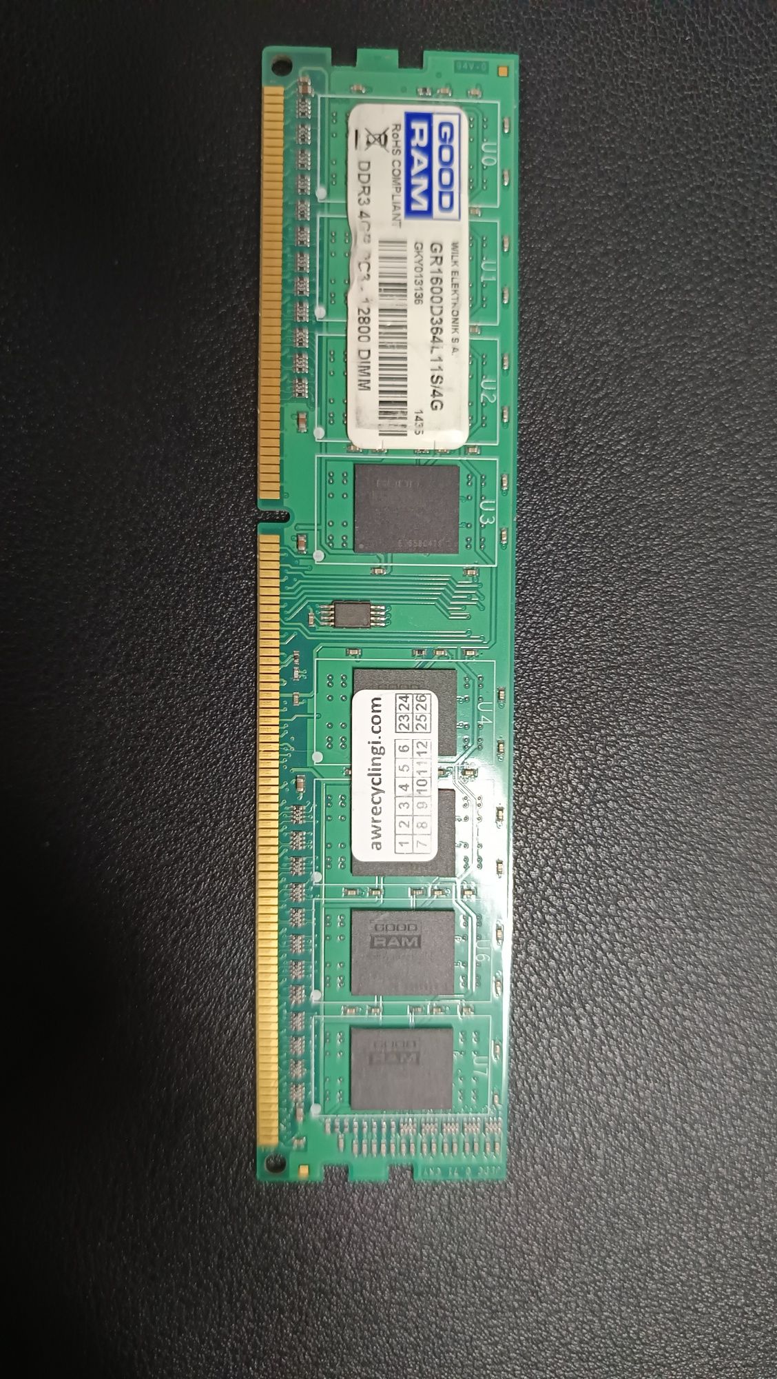 Pamięć RAM DDR3 8 GB (2x4 GB) Goodram – sprawna