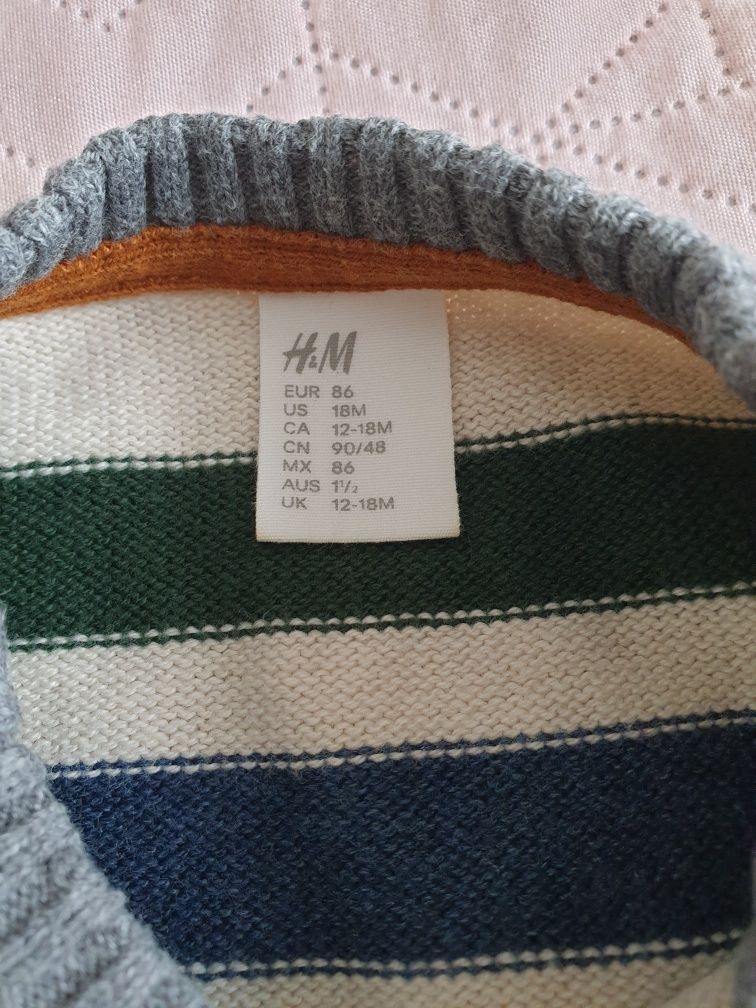 Sweterek chłopięcy rozmiar 86 H&M