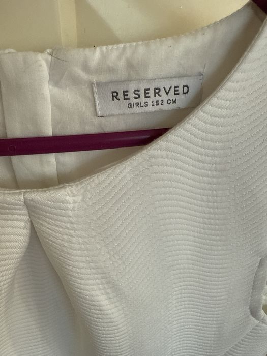 Biala sukienka 152 cm