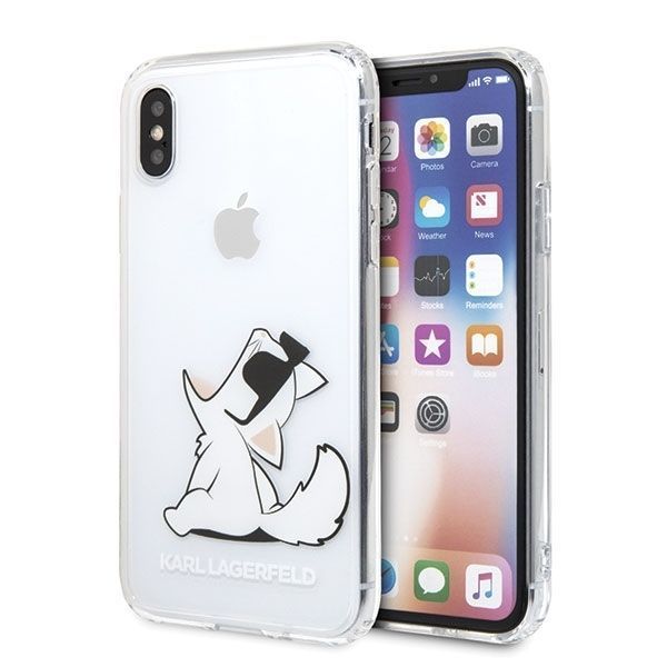 Etui Karl Lagerfeld Choupette Fun do iPhone X / XS - Przeźroczyste