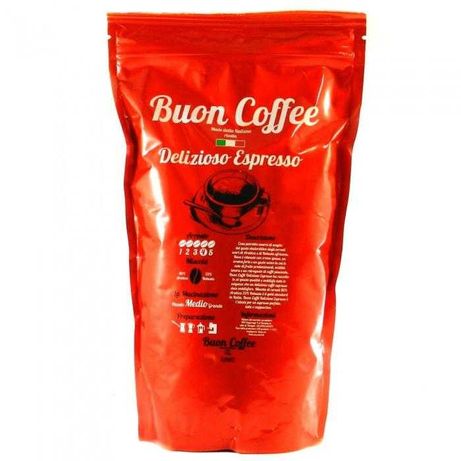 Кава мелена Buon Coffe Delizioso Espresso 250г. PESTO-ITALY.COM.UA