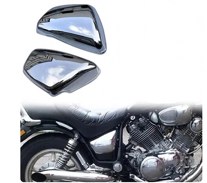 Osłony Boczki Akumulatora Chrom Pasuja Do Yamaha Virago 750, 1100