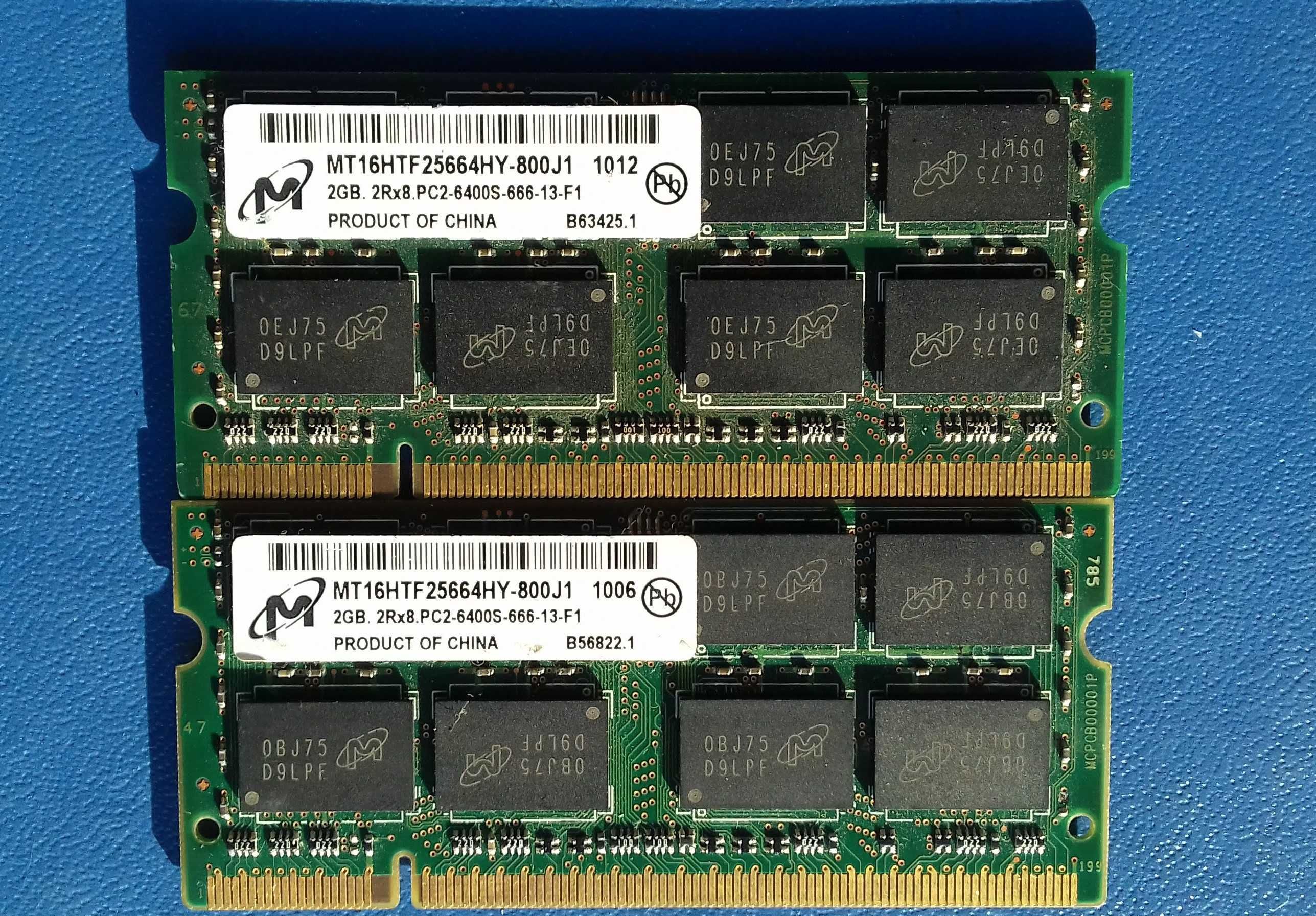 Память для ноутбука So-DDR2  Micron 4Гб (2Гбх2шт) 800MHz