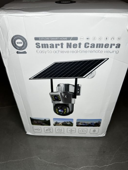 Kamera zewnetrzna solarna wifi v380 pro karta 64gb