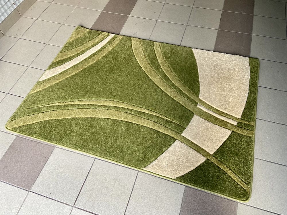 Dywan zielony Mimosa Oregano 120x170cm gruby nowoczesny Jysk