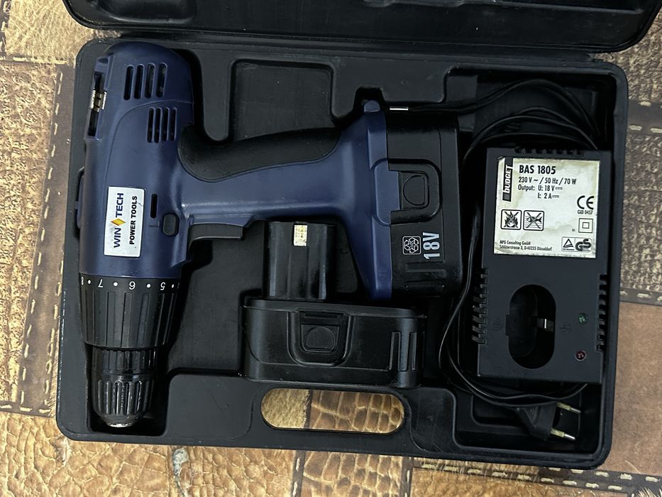 Шуроповерт Win Tech 18в  в кейсі