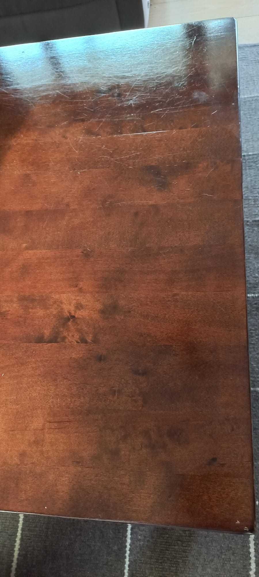 Stół kawowy ława lite drewno brzoza lakier