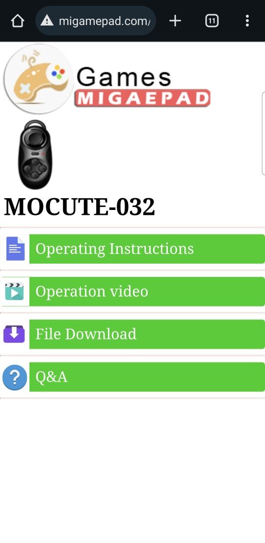 Najmniejszy gamepad na świecie ;) MOCUTE-032