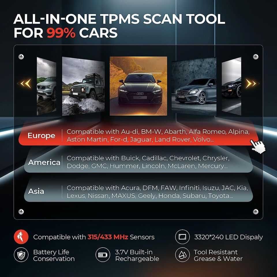 Autel MaxiTPMS TS508WFK-8 Máquina Programação Válvulas TPMS (NOVO)