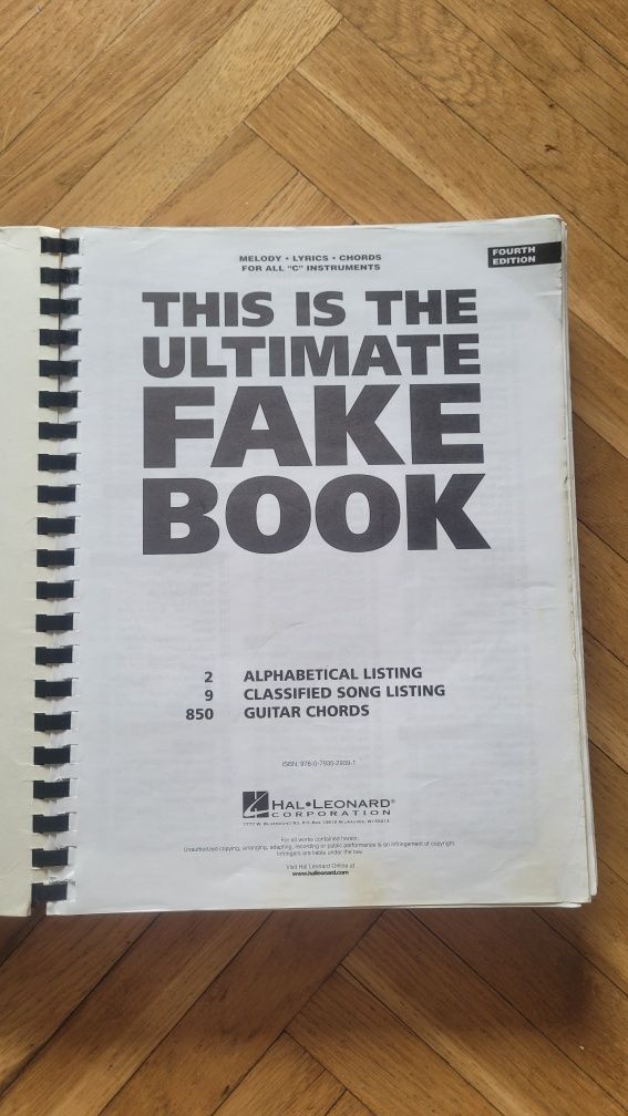 FAKEBOOK 1200 Utworów, Nuty REALBOOK, Hal Leonard C