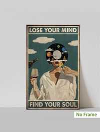 Inspirujący Plakat z Mottem „Lose Your Mind Find Your Soul”