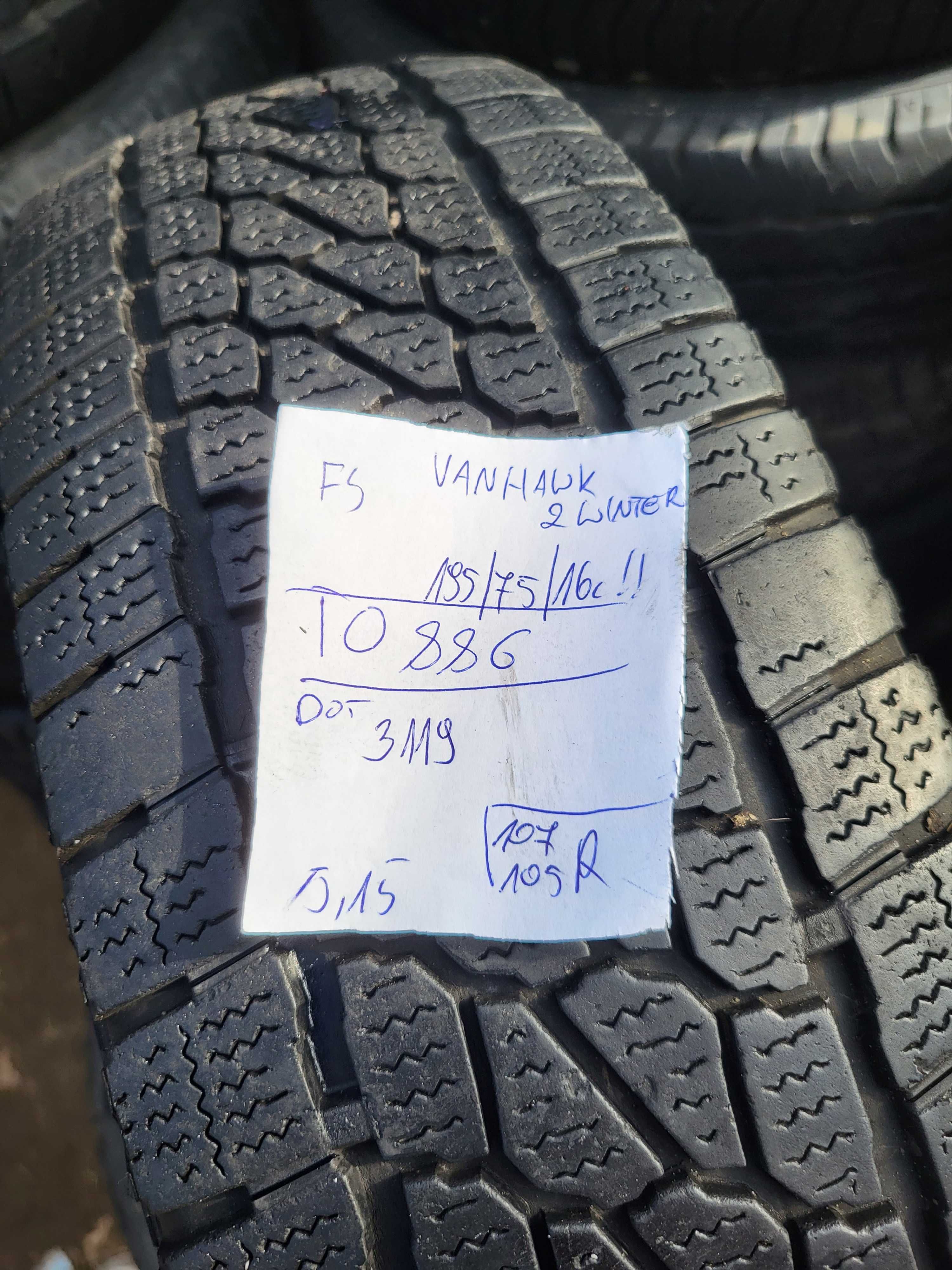 Firestone 195/75 r16C VanHawk 2 Winter /// 5,15mm!!! 19r