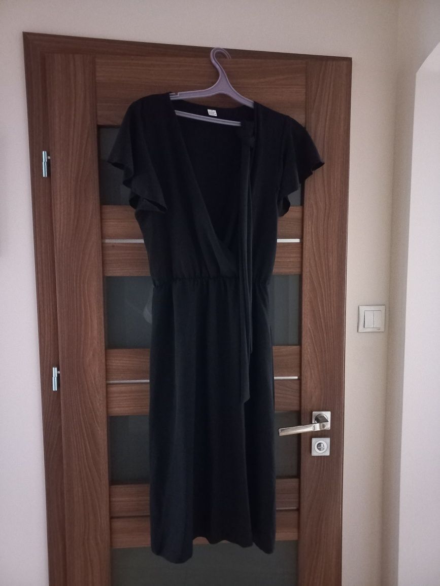 Sukienka czarna midi xl