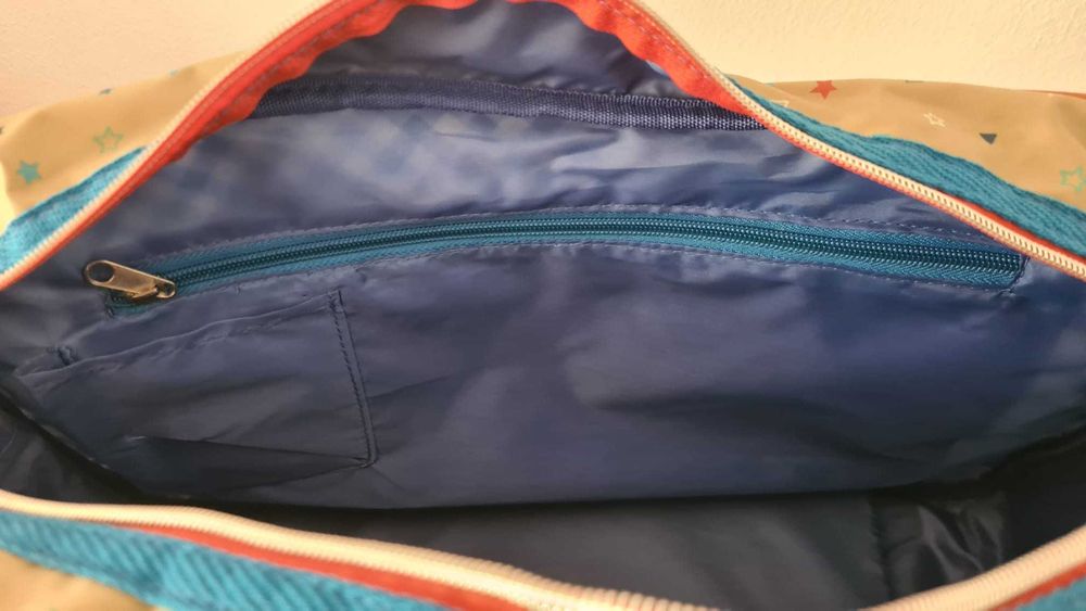 Mala com muda fraldas azul