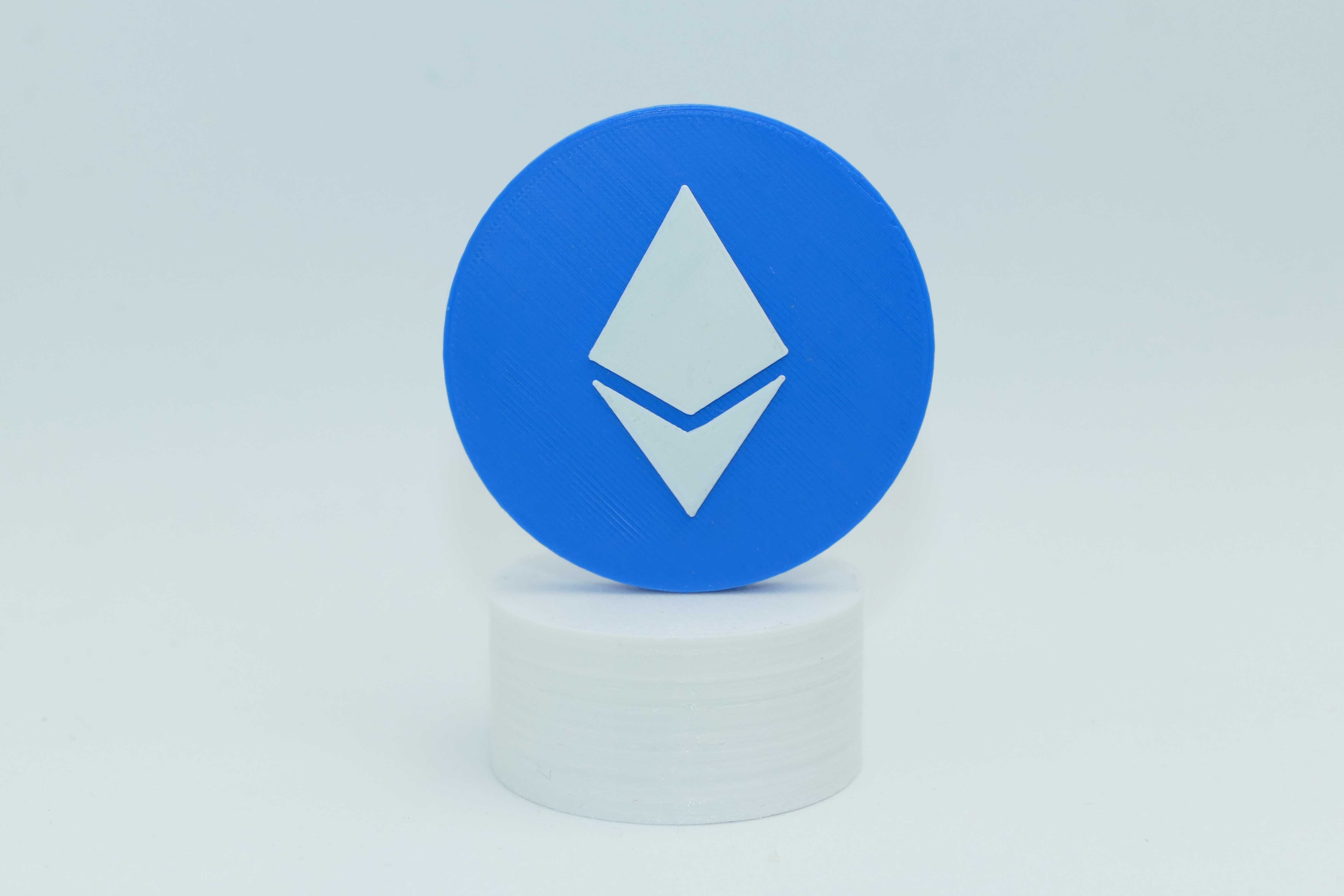 Ethereum - Moeda Com Base Magnética Para Fãs de Crypto