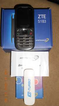Телефон ZTE S183  з  модемом  HUAWEI EC306-2