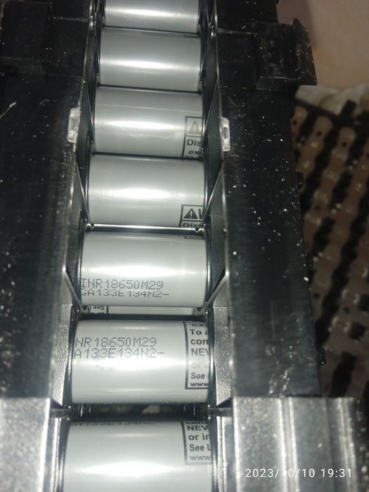 Aкумулятор літієвий 18650,LG m29,14s,20p,42-58v,57ah, збірка 280 шт