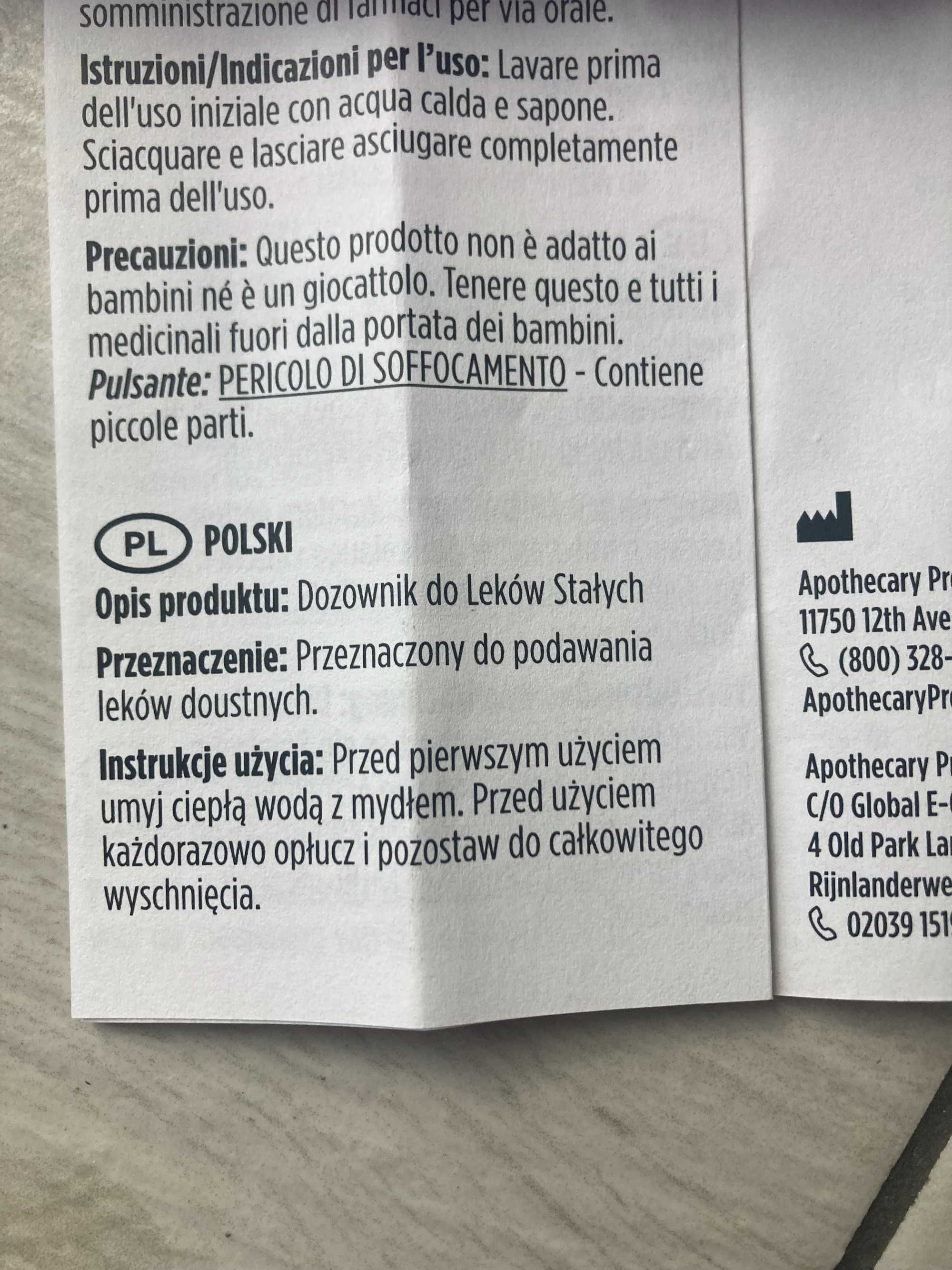 Pojemnik na leki