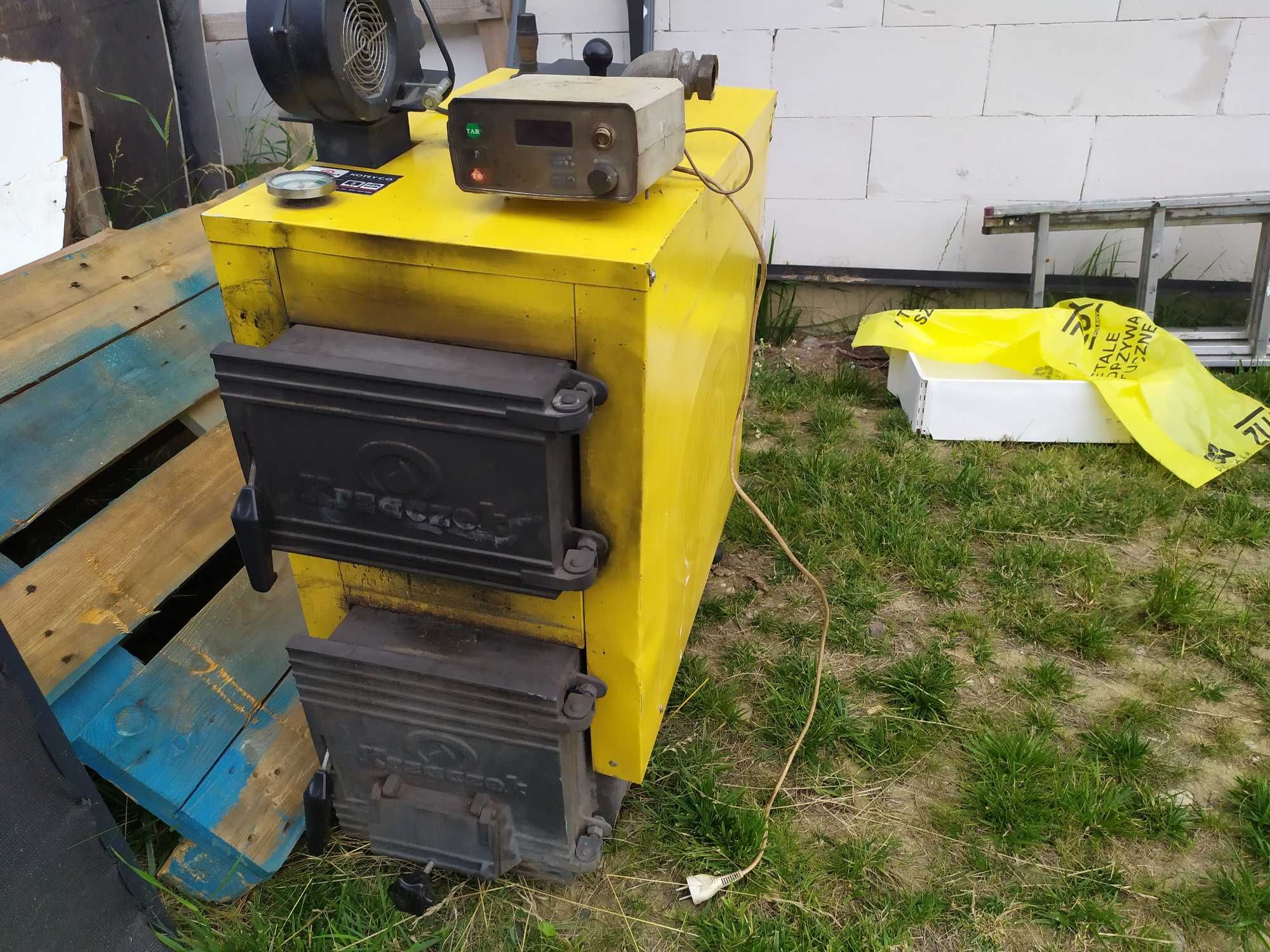 Piec  CO 12KW-gruba stal -Sprawny-komputer nadmuch