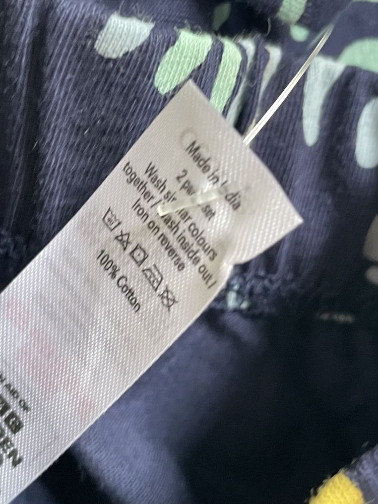 92-98 George 2-3 lata bawełniana piżama granat miś tęcza gwiazdki navy
