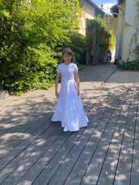 sukienka komunijna na szczupłą dziewczynkę