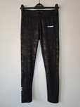 Leginsy legginsy damskie czarne moro push-up sportowe odblaski Hummel