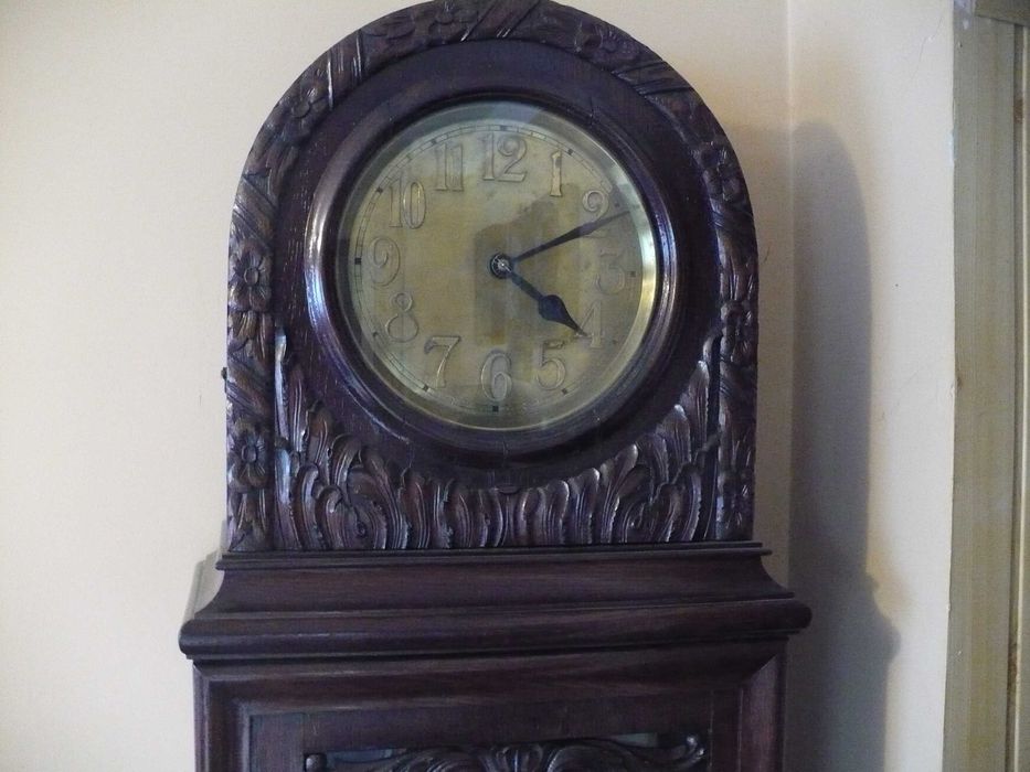 Antyk kompletny zestaw z zegarem stojącym