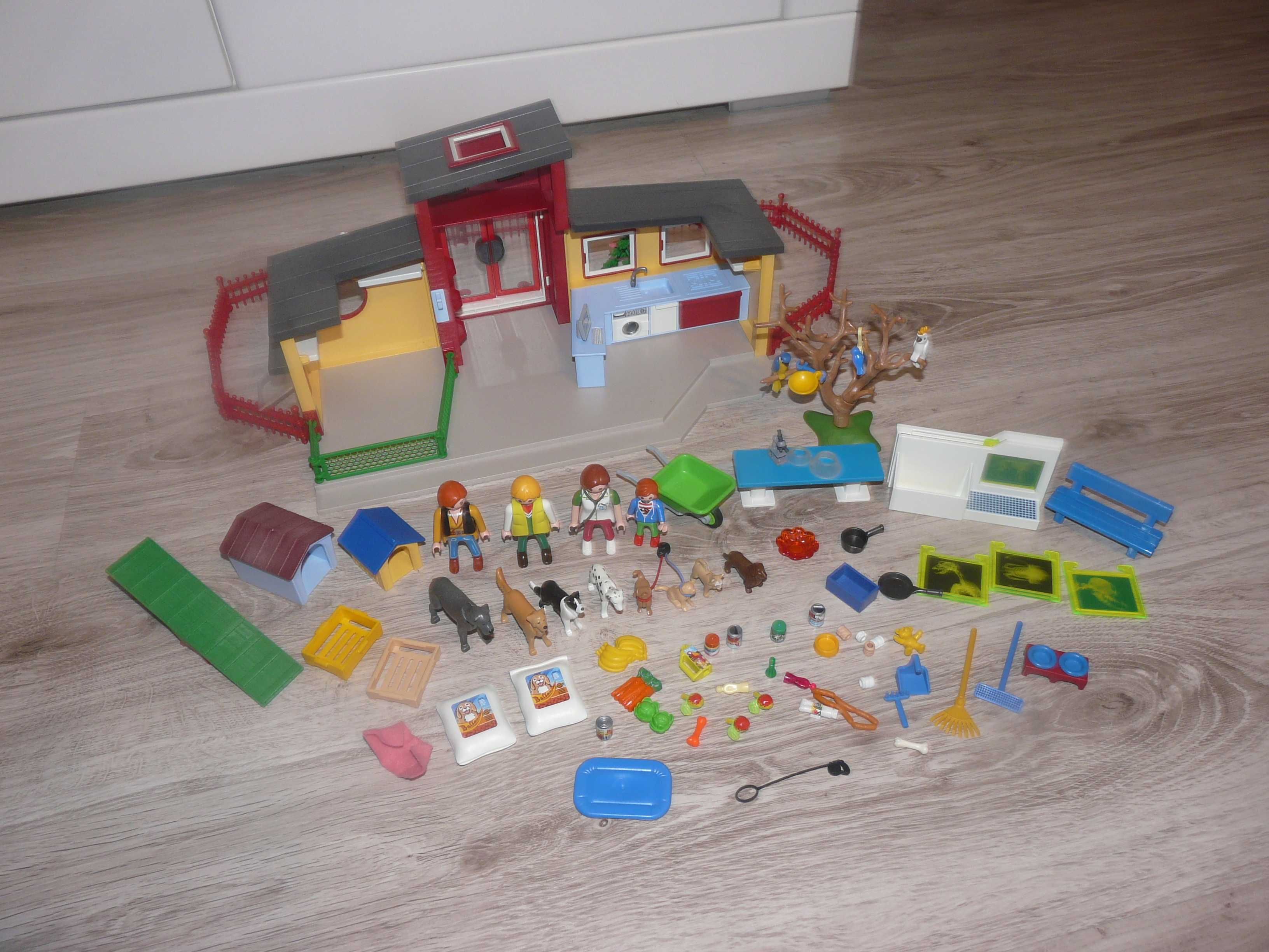 Playmobil hotel dla zwierząt z rentgenem