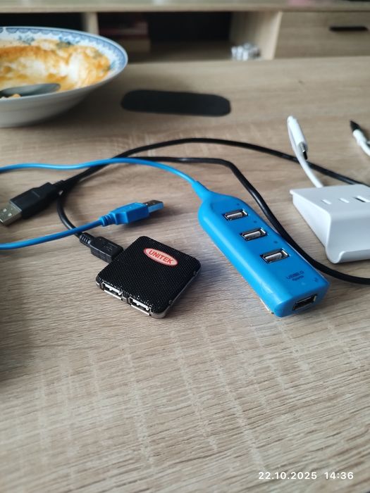 4x Rozgałęźnik USB b/c