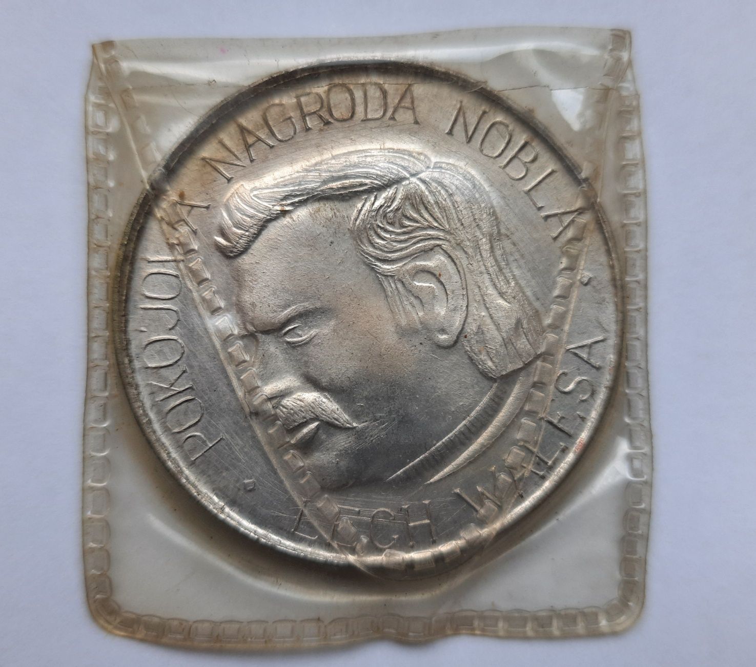 Moneta Pokojowa nagroda Nobla Lech Wałęsa rok 1983