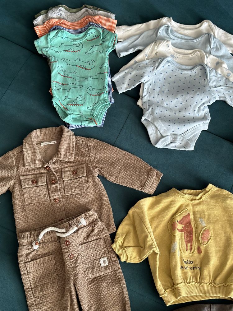 Набір одягу для хлопчика 0-3 місяці, Next, Carter’s, Reserved, боді