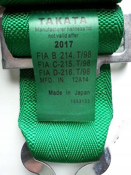 Takata Pasy Szelkowe 3 Cale 4 Pkt Długie Fia 2028