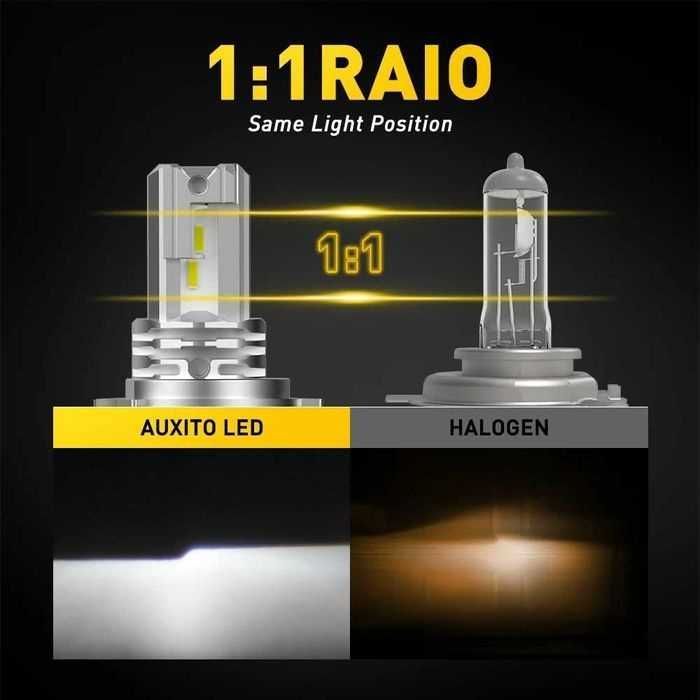 Свет Auxito LED H4 H7 автолампы 12V светодиодные лампы н4 н7 лед 12в