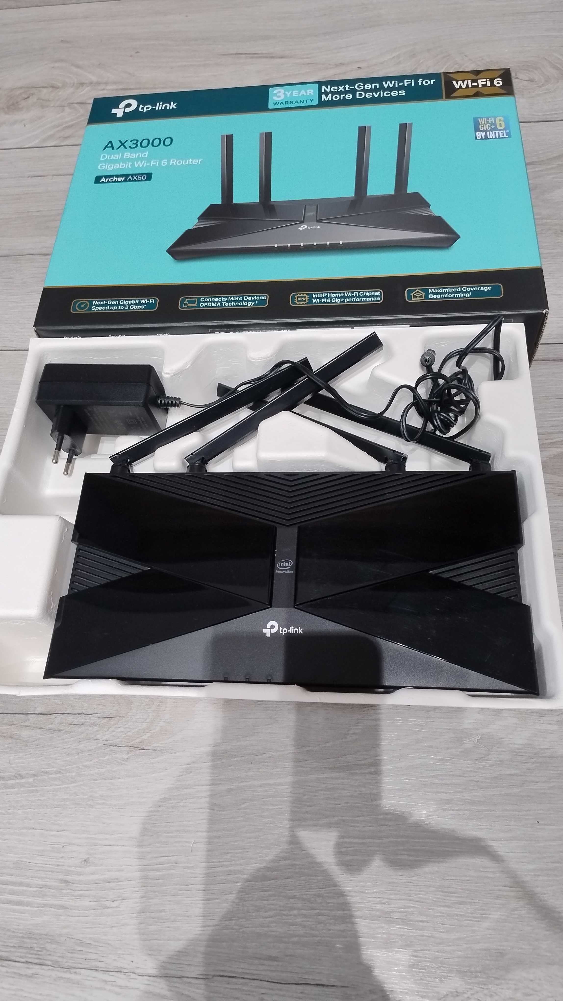 Router TP-LINK Archer AX50 2.4 / 5 GHz (DualBand) WI-FI 6
