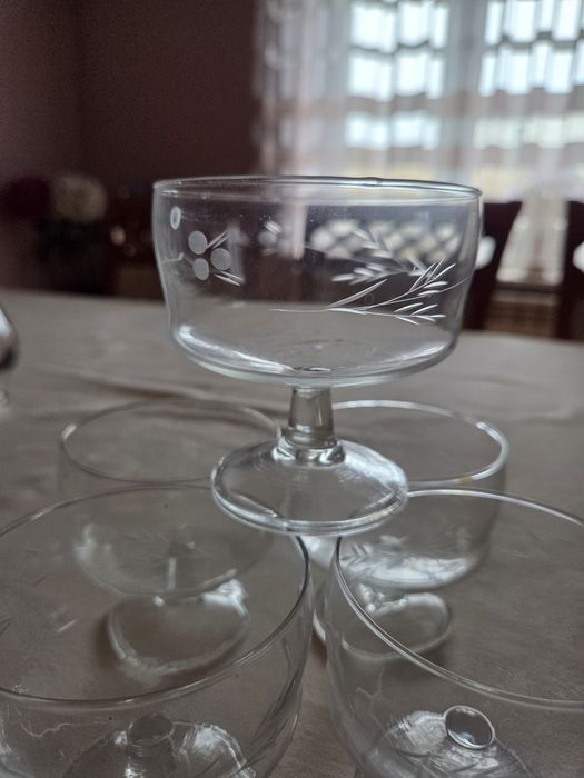 Kieliszki do szampana PRL Vintage