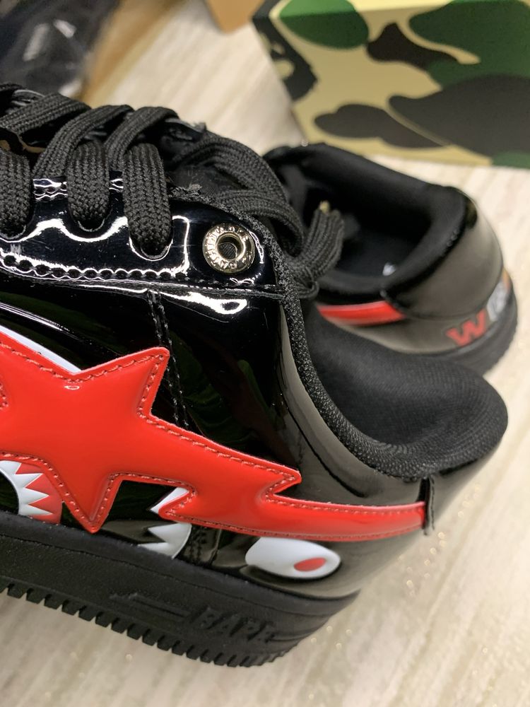 41-45р Bathing Ape Bapesta Shark Black /Кросівки Bape /Кроссовки Bape