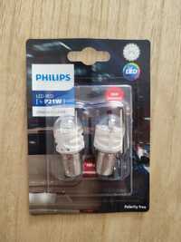 Żarówki LED P21W Philips Ultinon Pro3100 czerwone