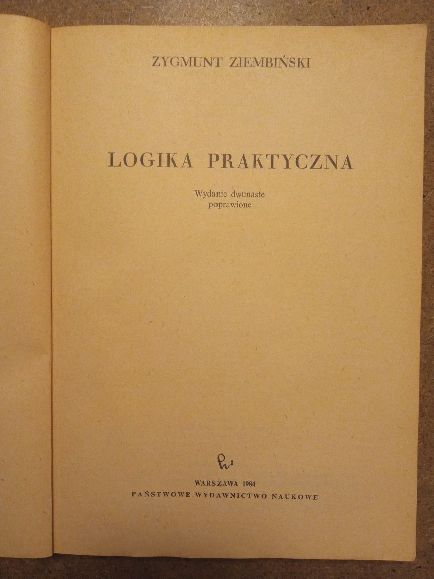 Logika praktyczna - Ziembiński