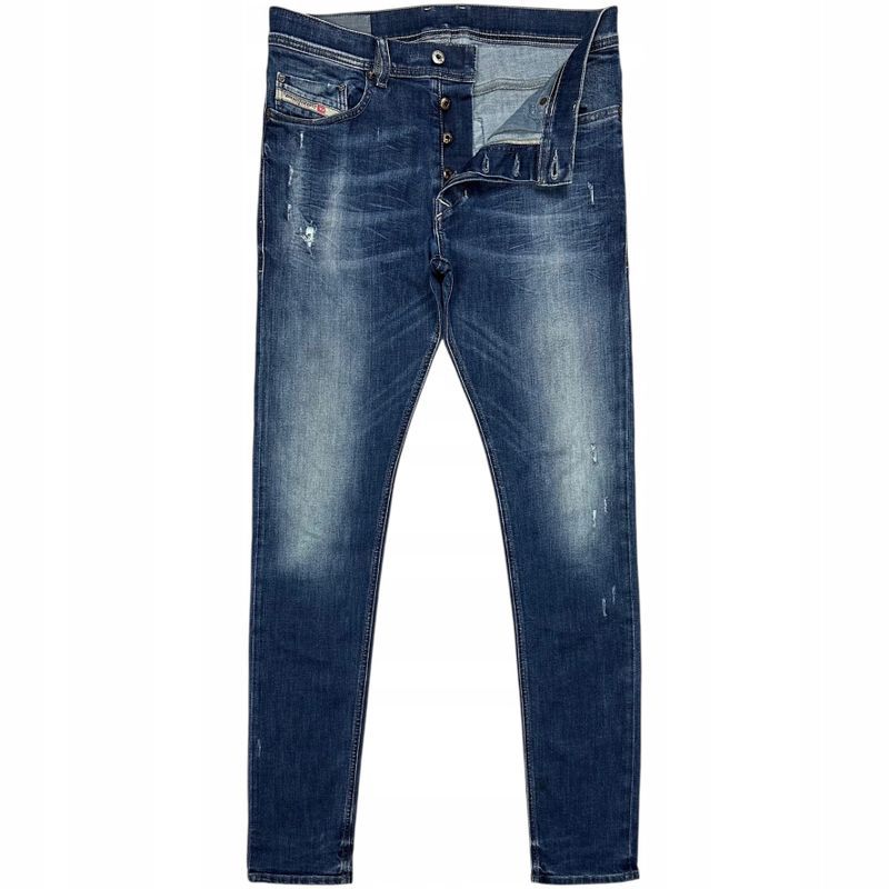 Diesel Tepphar Jeansy Rurki Męskie Spodnie Skinny Fit Logowane r. W31