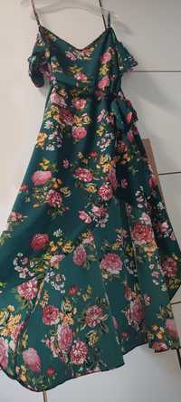 Asymetryczna sukienka w kwiaty Shein Curve