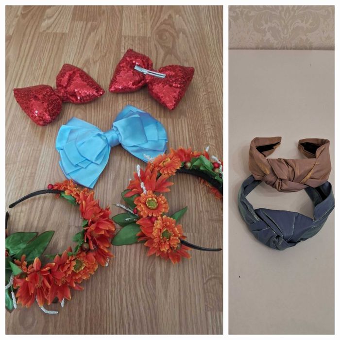 Заколки и обручи на каждый день, для маскарада, утренника, костюма.