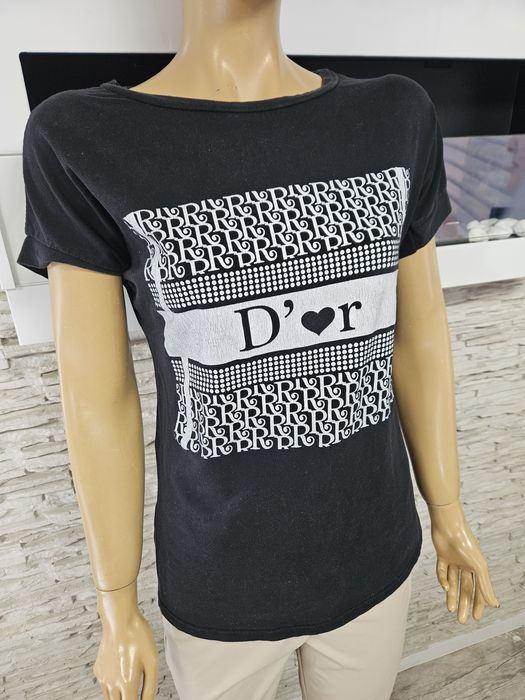 Bluzka t shirt damska Made in Italy z nadrukiem