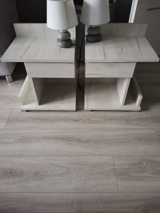 Stoliki nocne lampy 2szt. Dąb craft