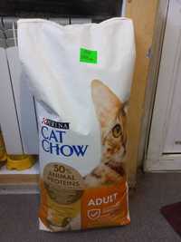 Корм для взрослых котов Cat Chow (Кэт Чау) Adult с курицей и индейкой