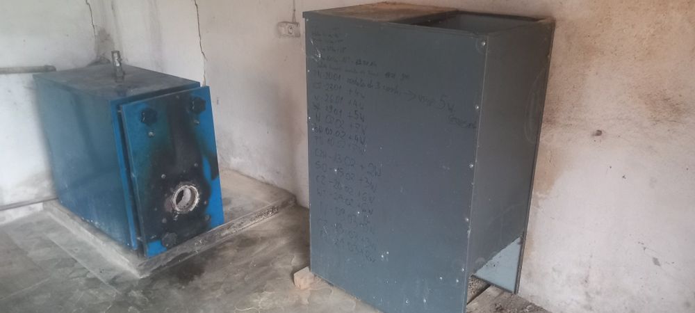 Części do pieca i nowy pojemnik